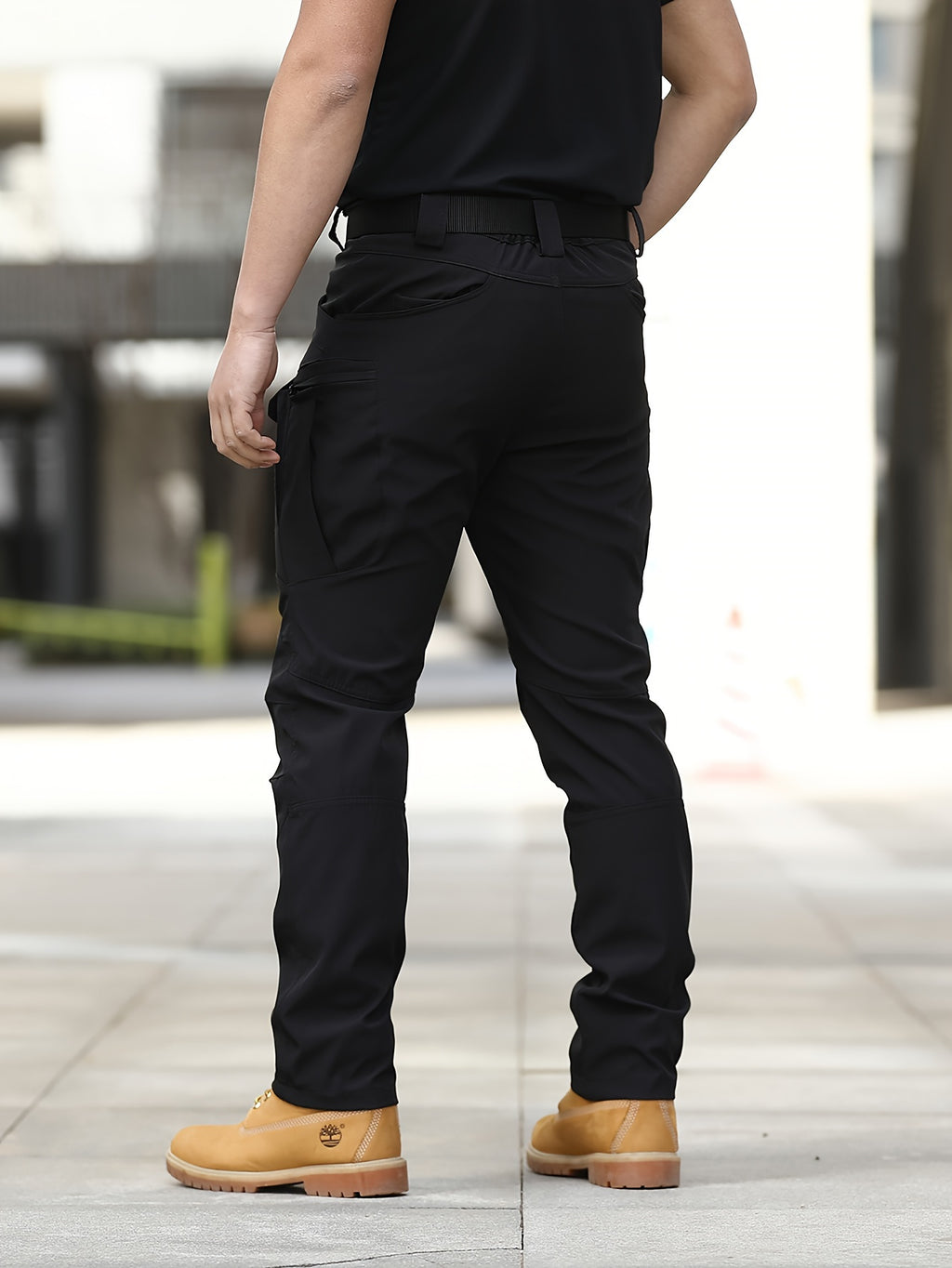 Multi Pocket Men's Tactical Pants, Loose Casual Outdoor Pants, Cargo Wear-resistant Pants For Hiking