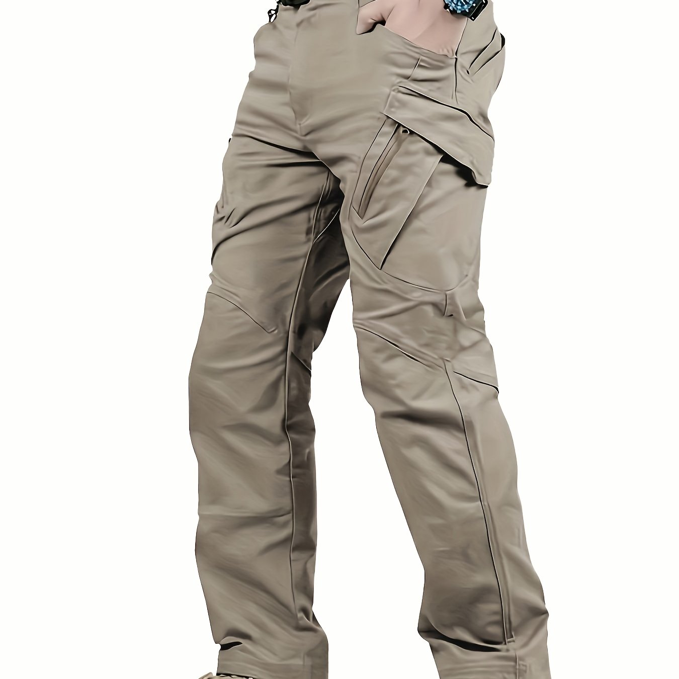 Men's Outdoor Multi Functional Tactical Pants, Multi Pocket Outdoor Hiking Sweatpants, Cargo Pants