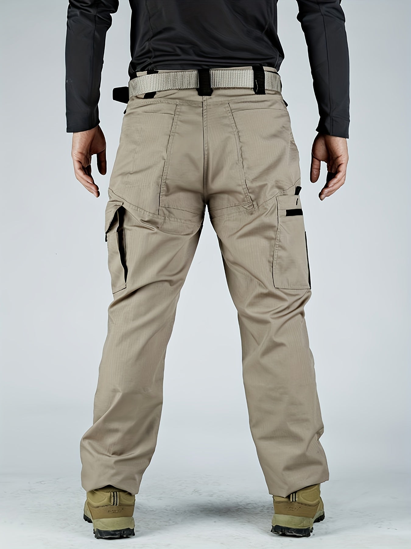 Men's Tactical Pants, Wear-resistant Quick-drying Multi-pocket Cargo Pants For Outdoor Hiking Trekking (Belt Not Included)