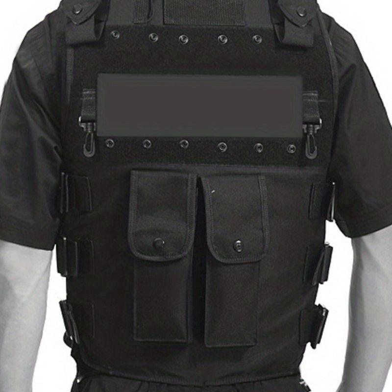 Oxford Cloth Tactical Vest - Multifunctional Waterproof Breathable Wear-Resistant Removable Training Vest for Outdoor Sports - Perfect for 45-65KG Weight Range