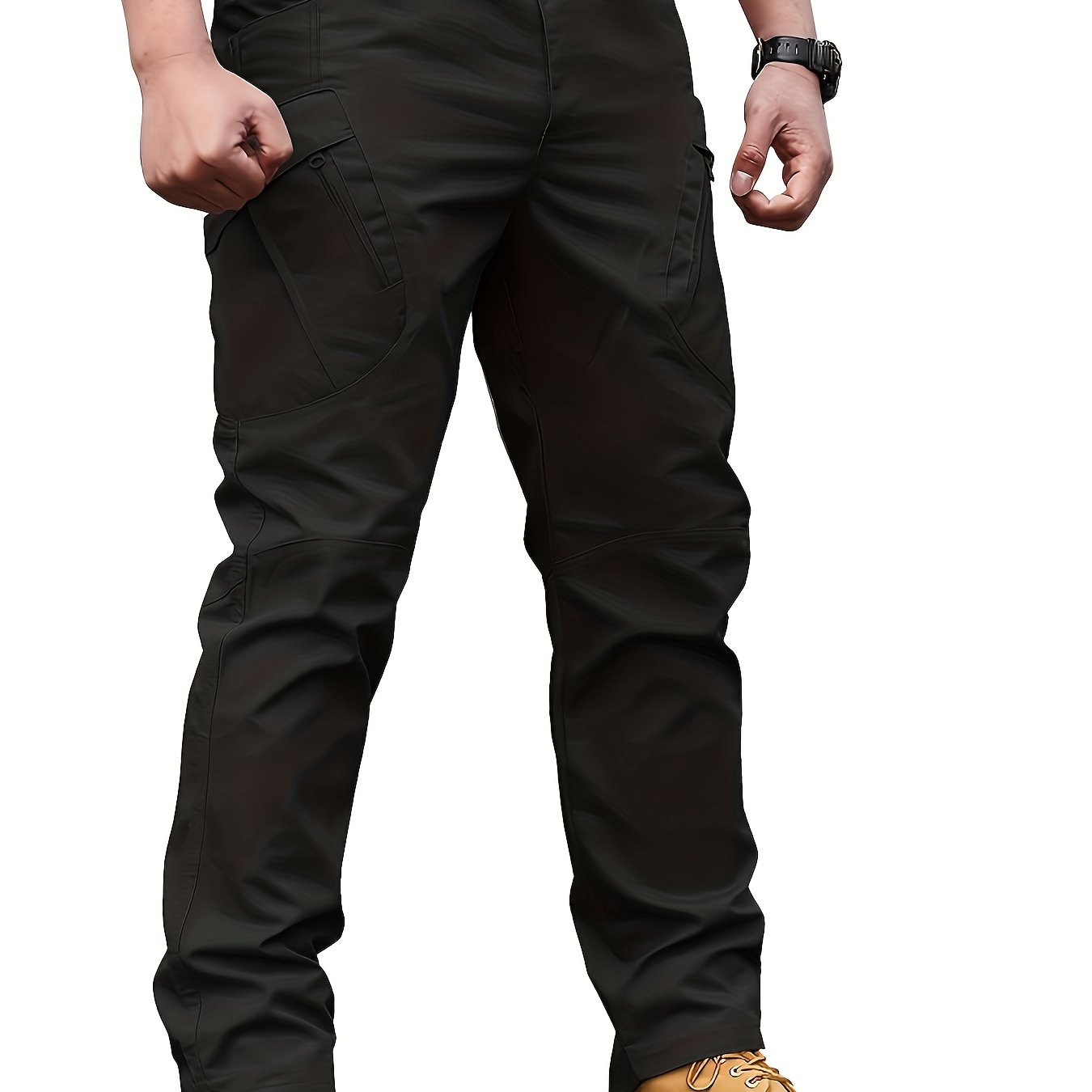 Men's Outdoor Multi Functional Tactical Pants, Multi Pocket Outdoor Hiking Sweatpants, Cargo Pants