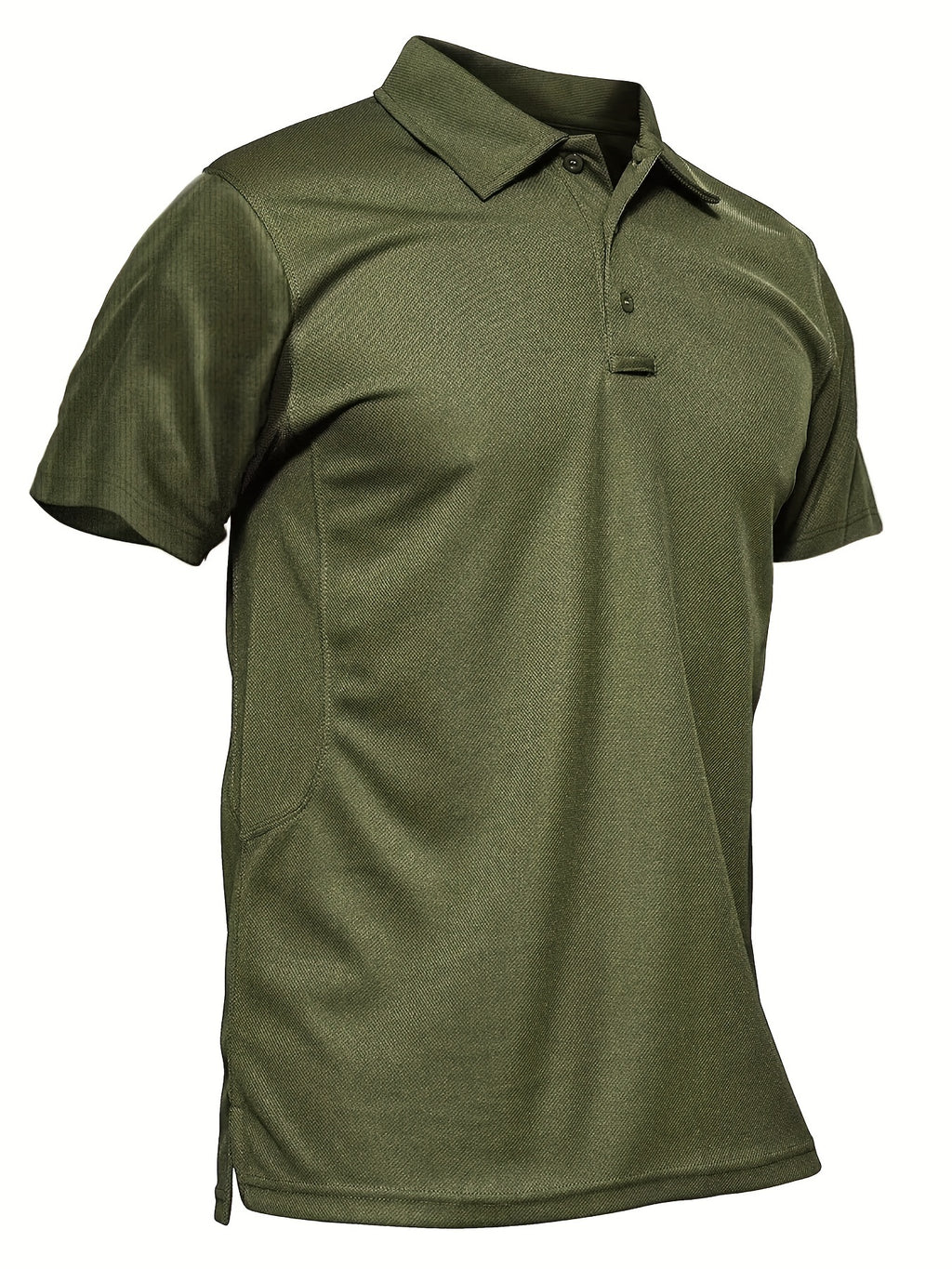 HOPATISEN Men's Short Sleeve Polo Shirt Summer Work Casual Short Sleeve Tops Outdoor Golf Sports Business Casual Polo Lightweight Breathable Moisture Transferring Sweat Wicking Classic Fit