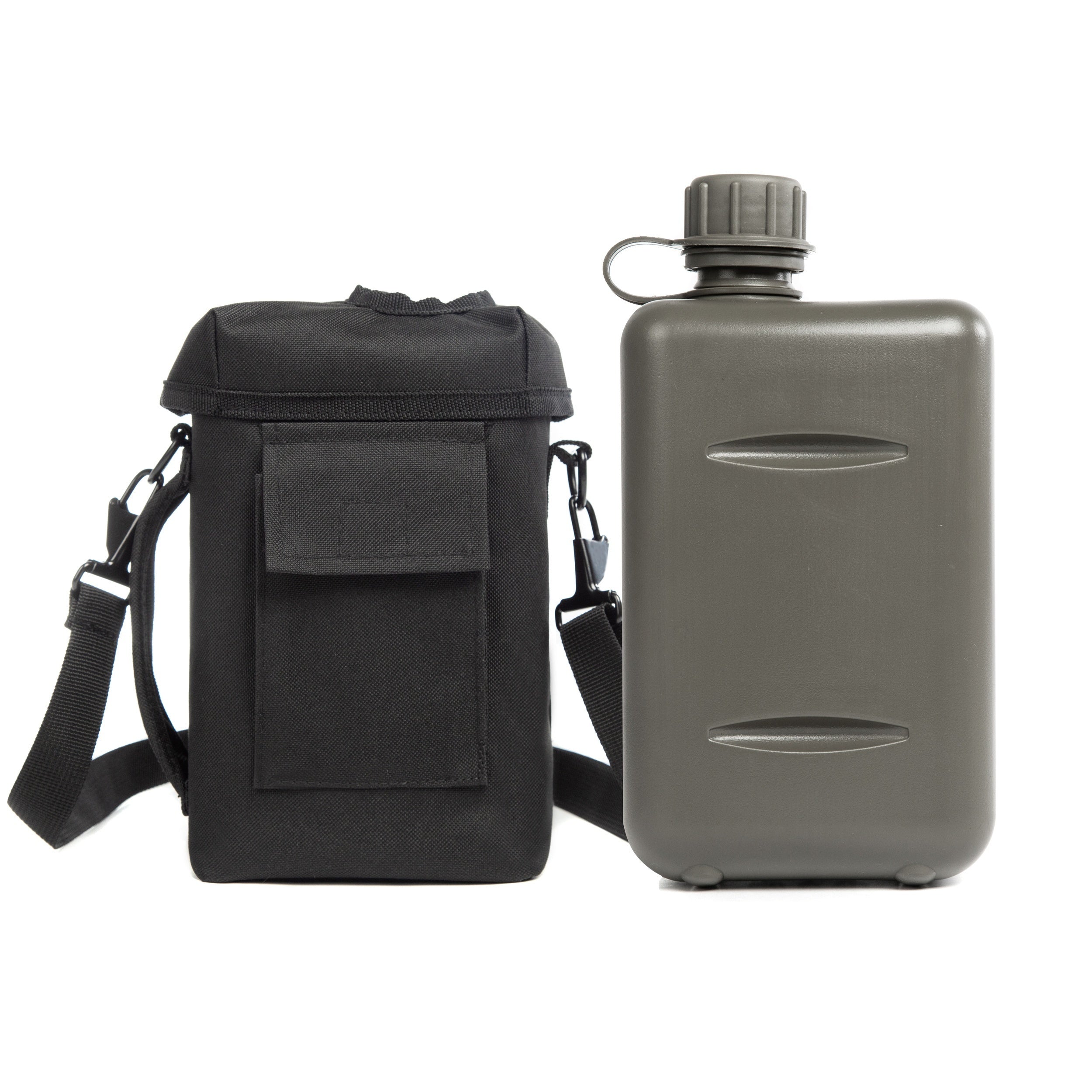 Tactical Camo Water Bottle - 2L Insulated Military Canteen