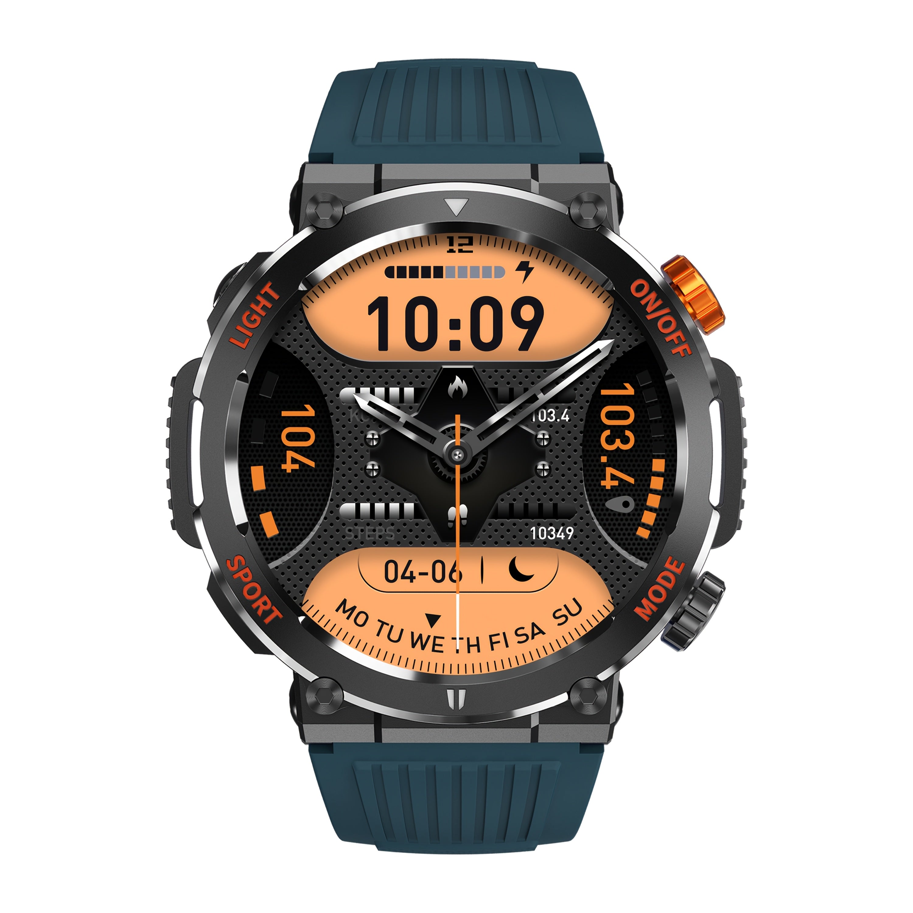 Tactical Smartwatch - Rugged Outdoor Fitness Tracker with Call Function