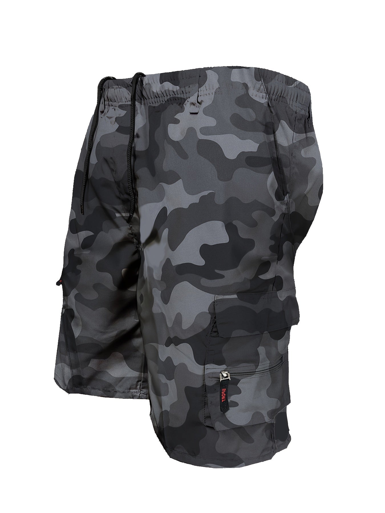 Men's Outdoor Tactical Shorts, Summer Casual Sports Drawstring Shorts With Multiple Pockets, Suitable For Hiking Camping