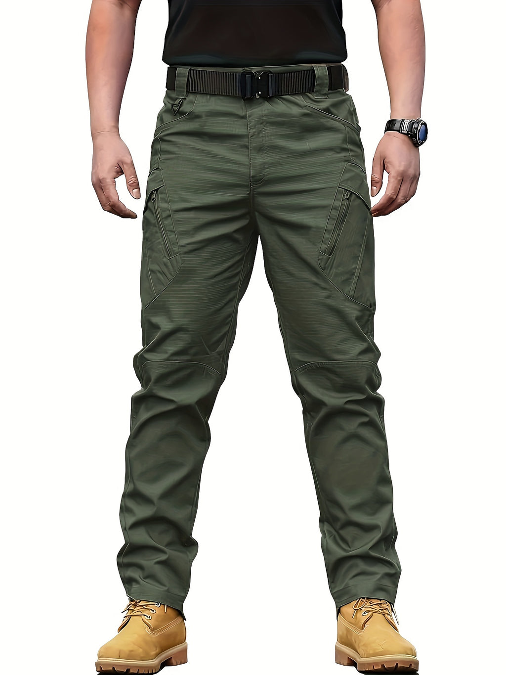 Men's Outdoor Multi Functional Tactical Pants, Multi Pocket Outdoor Hiking Sweatpants, Cargo Pants