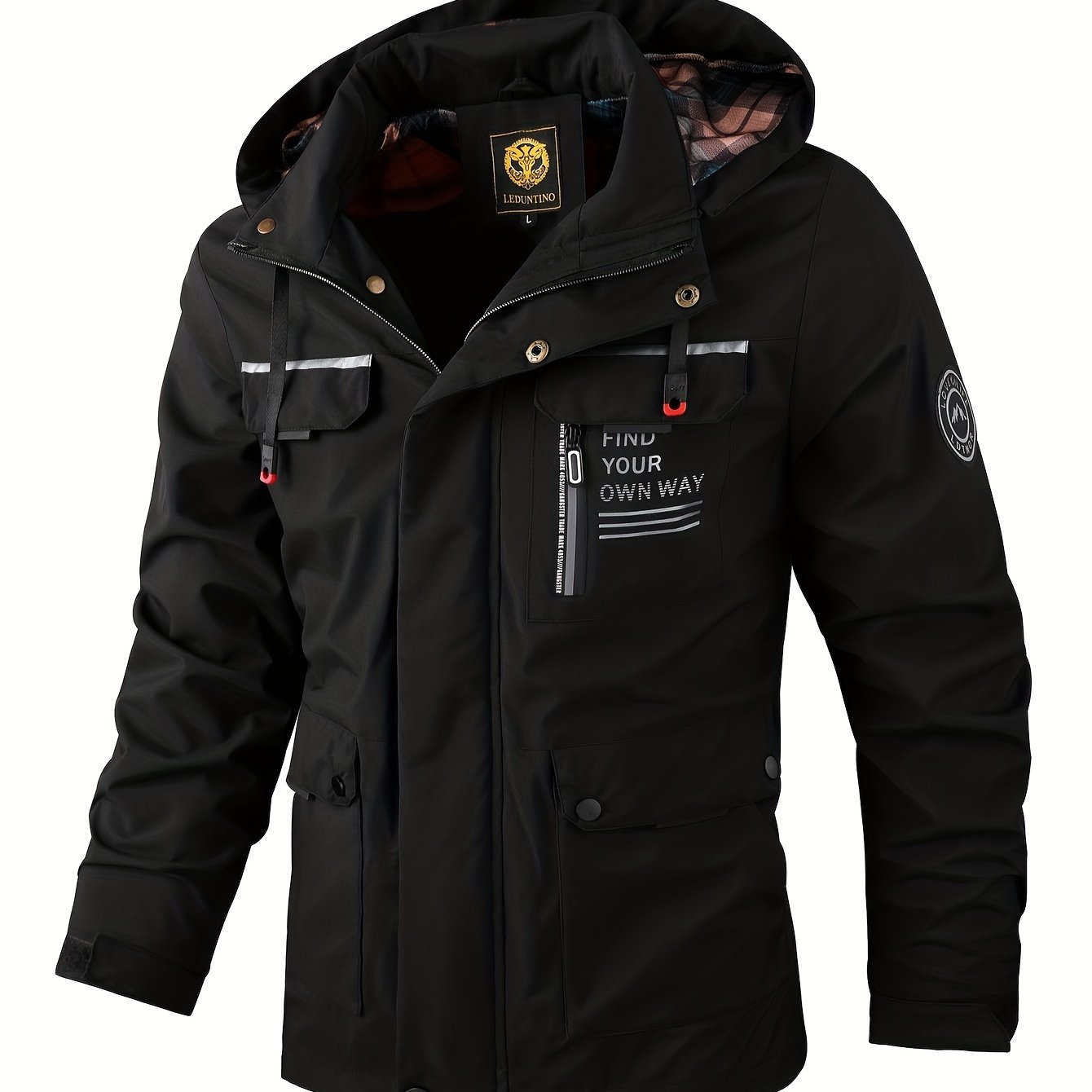 Hooded Windbreaker Jacket - Lightweight Pilot Style for Spring & Fall