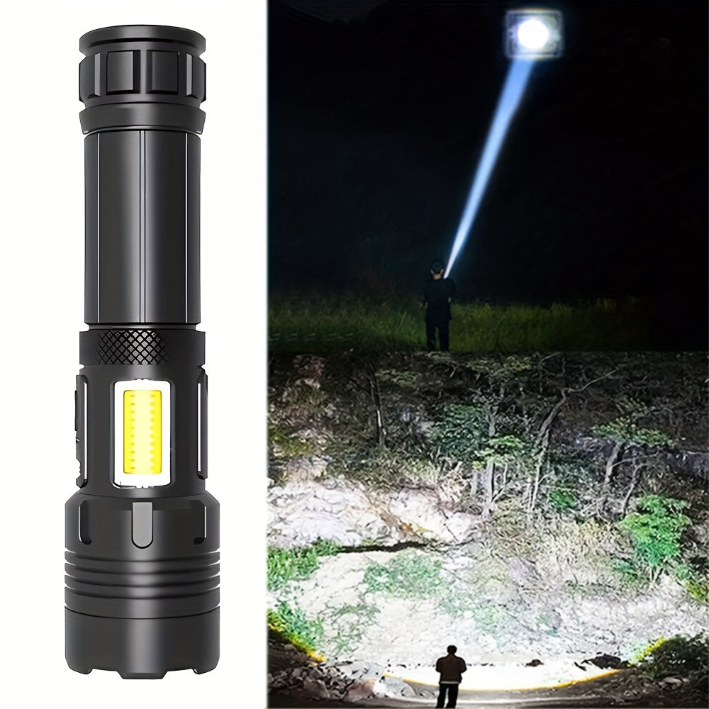 Tactical LED Flashlight - High Lumens Rechargeable with 7 Modes