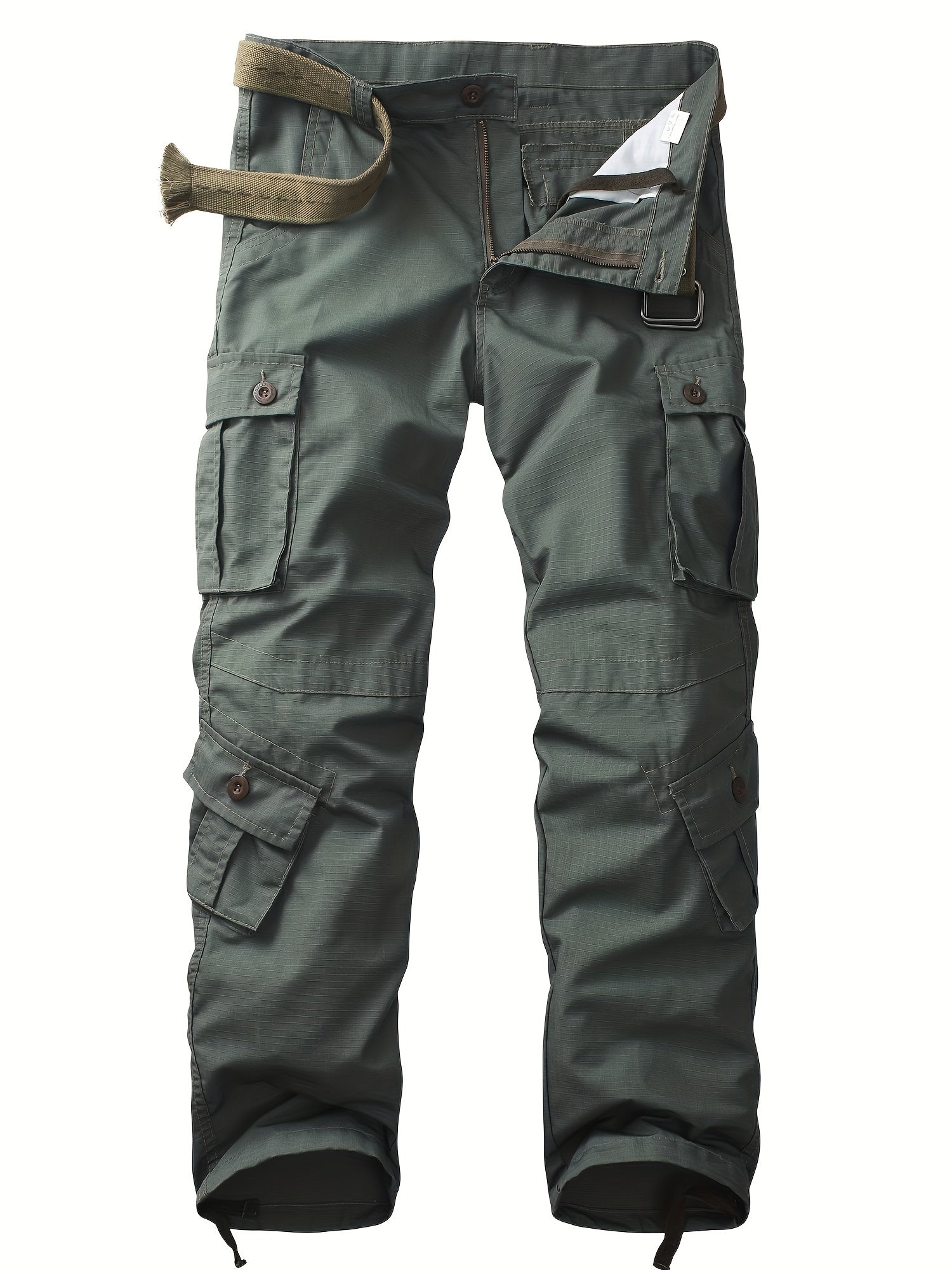 Relaxed Fit Multi-Pocket Cargo Pants for Men - Wear-Resistant, Tactical, Loose-Fitting, Comfortable, Durable, Versatile, and Practical - Ideal for Outdoor Activities, Hiking, Camping, and Travel