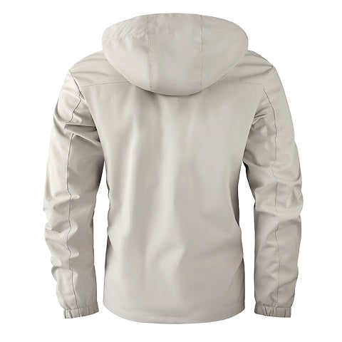 Hooded Windbreaker Jacket - Lightweight Pilot Style for Spring & Fall