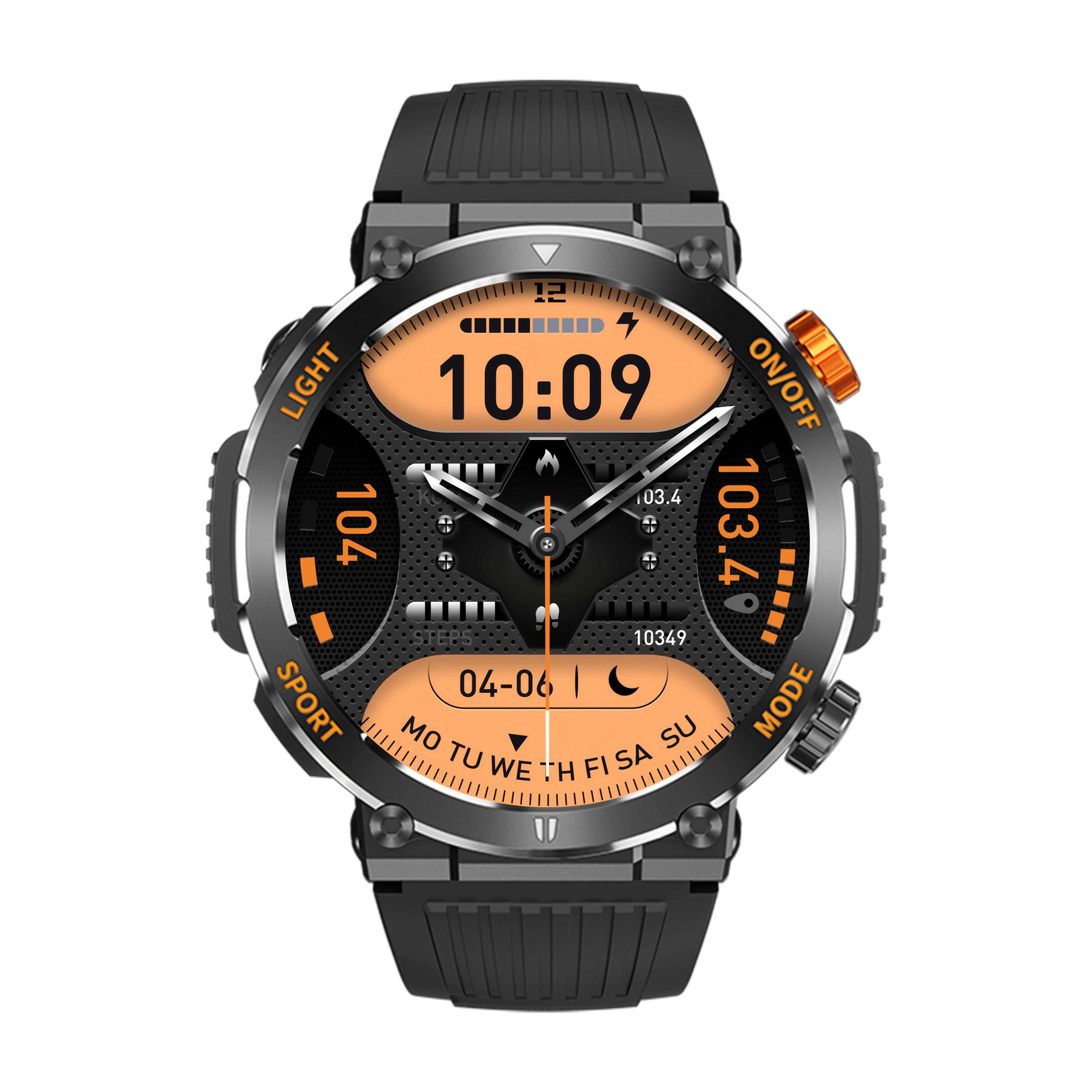 Tactical Smartwatch - Rugged Outdoor Fitness Tracker with Call Function
