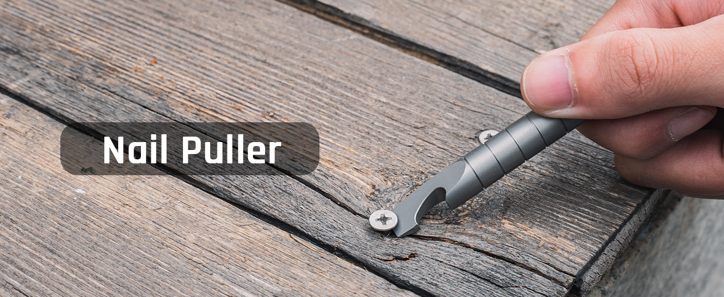 Keychain Pry Bar, Titanium Mini EDC Prybar/safety Multitool with Bottle Opener, Pocket Small Keychain Tools for Every Day Carry(Mini)