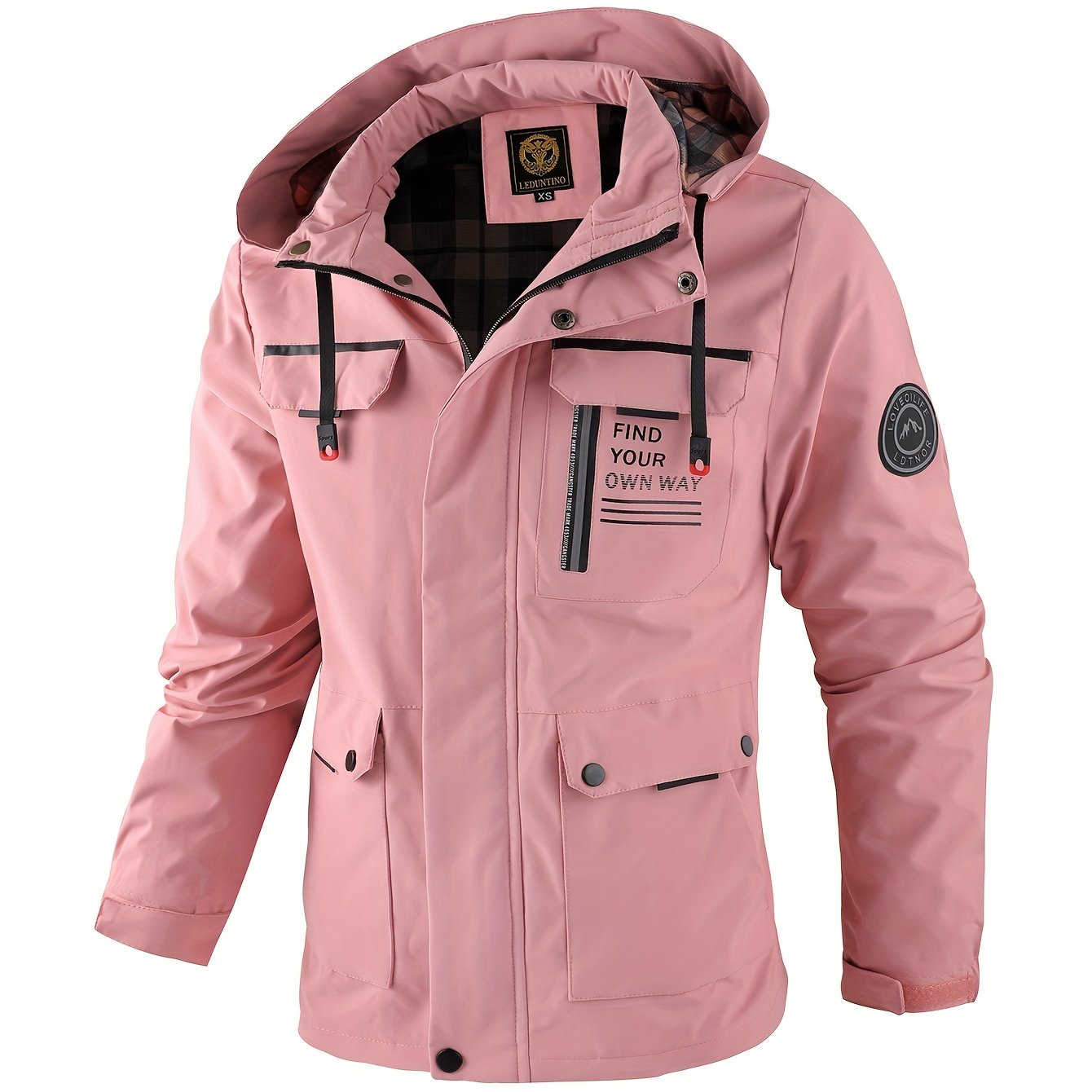 Hooded Windbreaker Jacket - Lightweight Pilot Style for Spring & Fall