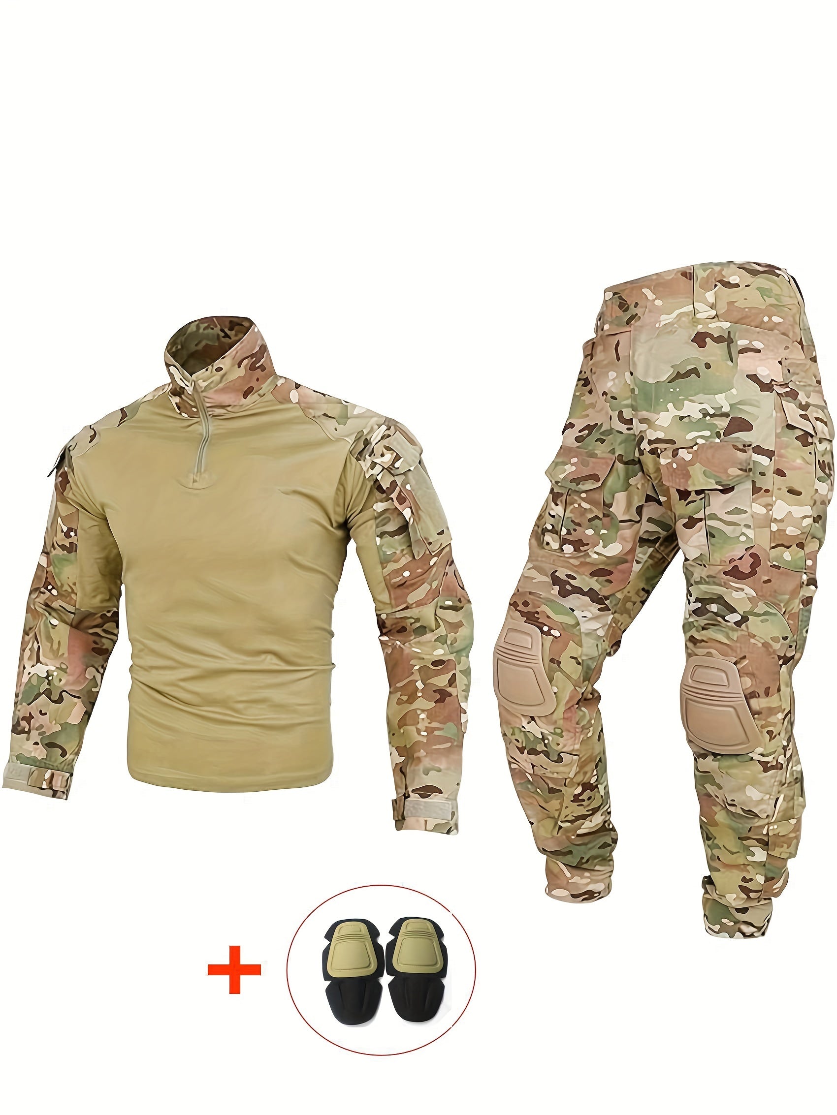 Military FROG Combat Uniform - Tactical Suit with Knee Pads