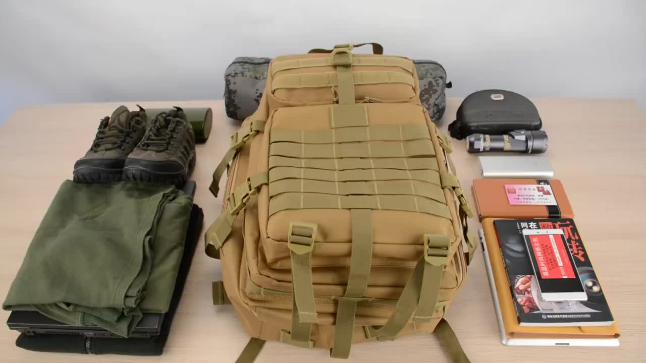 30L MOLLE Tactical Backpack - Military Daypack with Expansion System