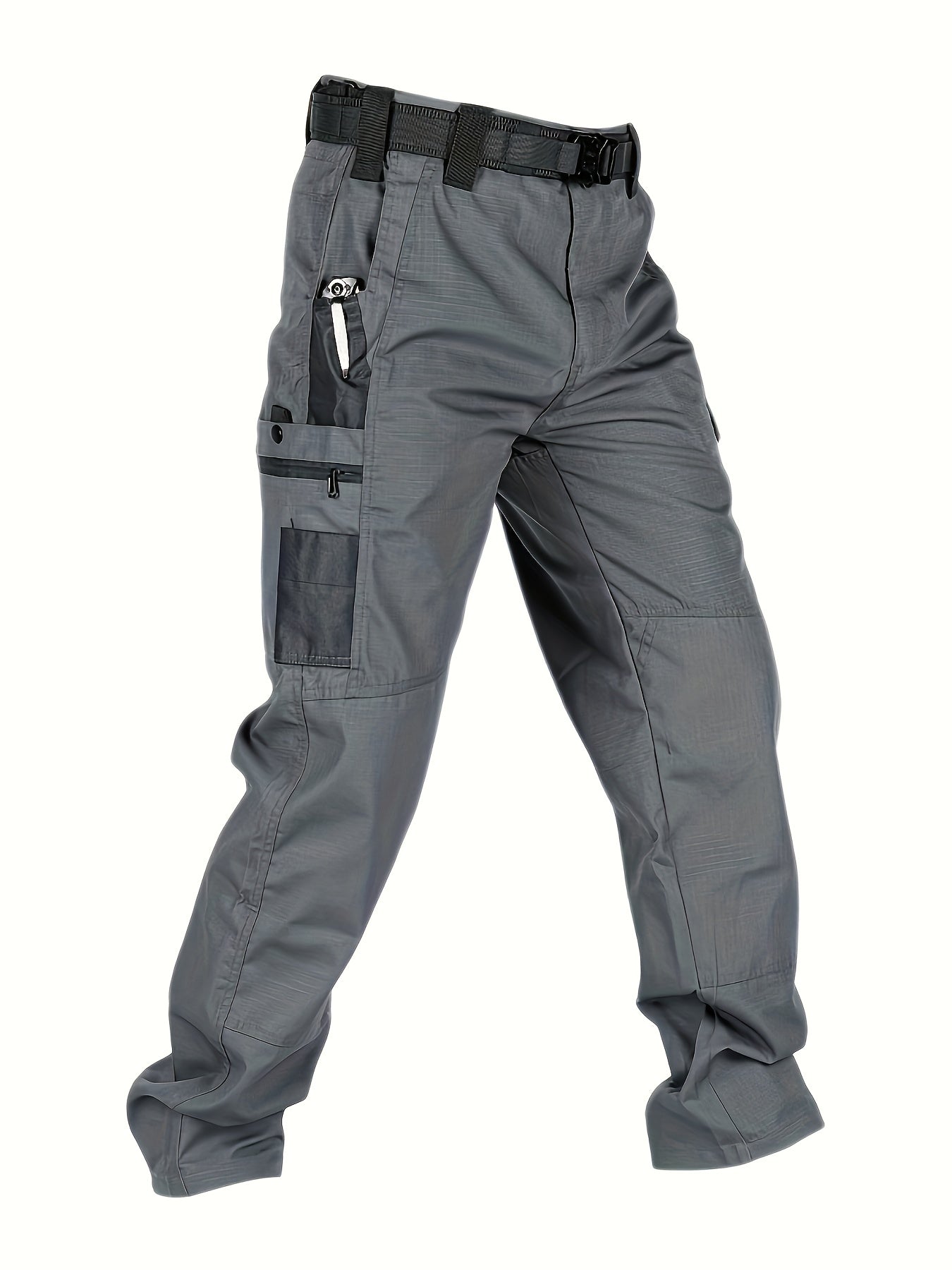 Men's Tactical Pants, Wear-resistant Quick-drying Multi-pocket Cargo Pants For Outdoor Hiking Trekking (Belt Not Included)