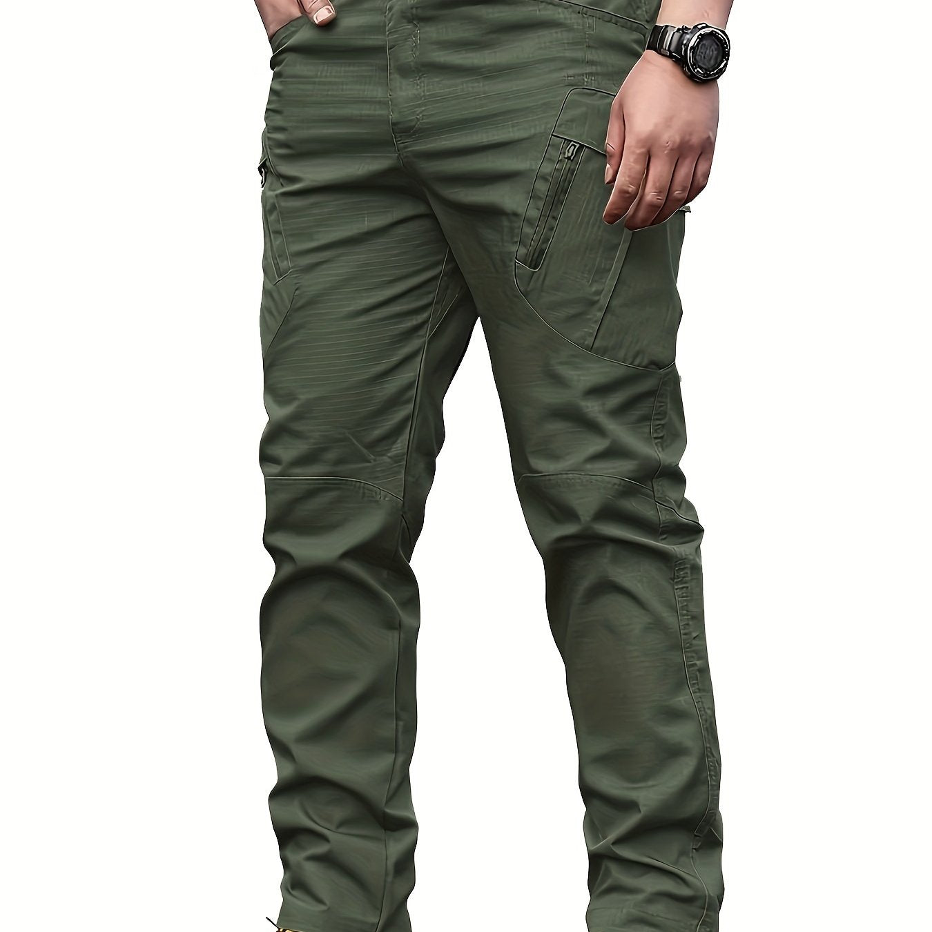Men's Outdoor Multi Functional Tactical Pants, Multi Pocket Outdoor Hiking Sweatpants, Cargo Pants