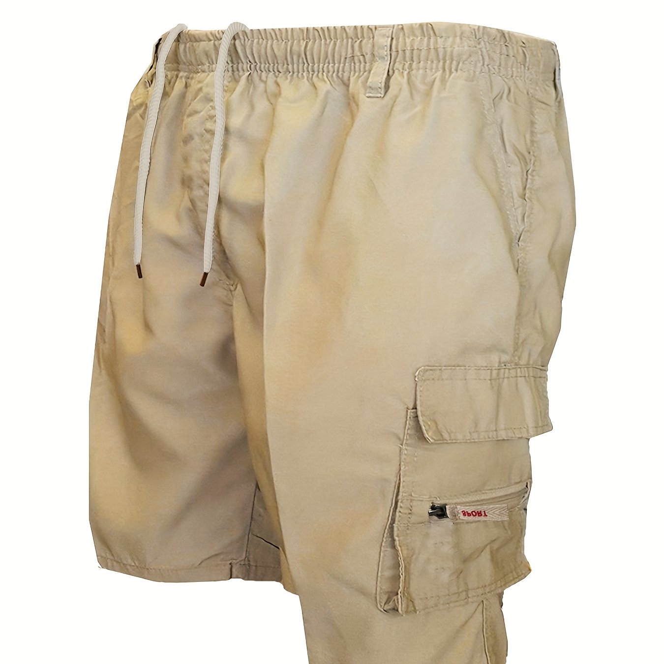 Men's Outdoor Tactical Shorts, Summer Casual Sports Drawstring Shorts With Multiple Pockets, Suitable For Hiking Camping