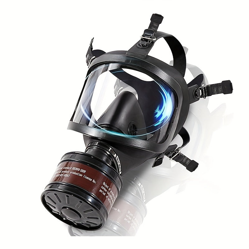 MF14/87 type Nuclear & Chemical Gas Mask, Gas Mask, Tactical Respirator, Full Face Gas Mask with 40mm Activated Carbon Filter for Dust, Vapour & Chemical Protection, Nuclear Contamination Protection