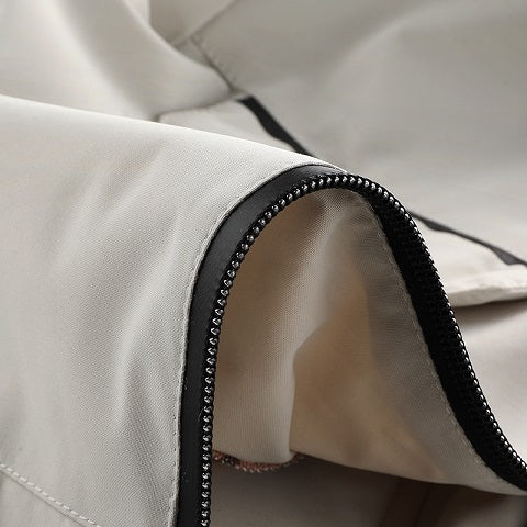 Hooded Windbreaker Jacket - Lightweight Pilot Style for Spring & Fall