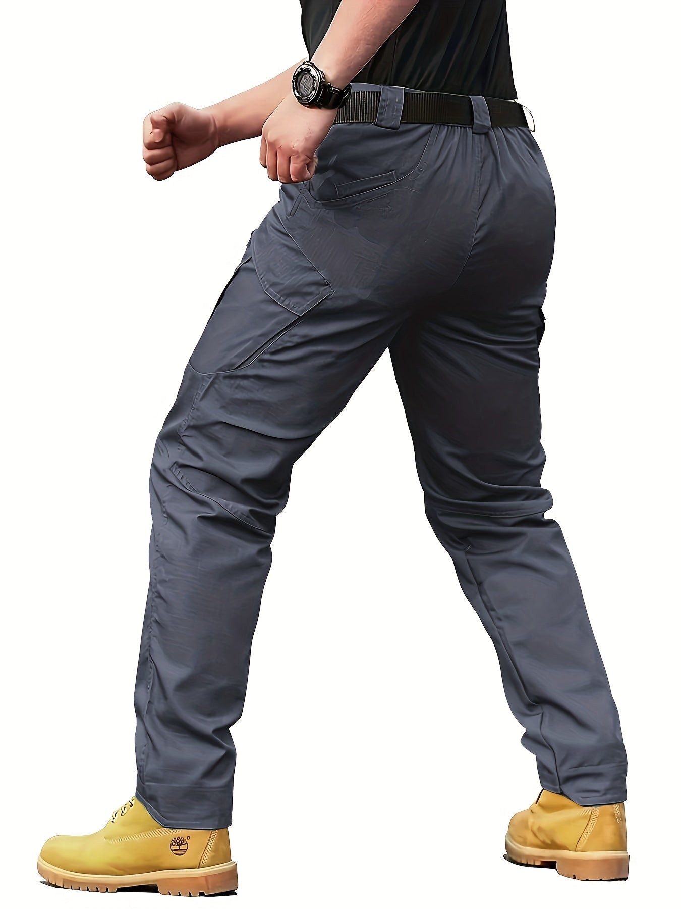 Men's Outdoor Multi Functional Tactical Pants, Multi Pocket Outdoor Hiking Sweatpants, Cargo Pants