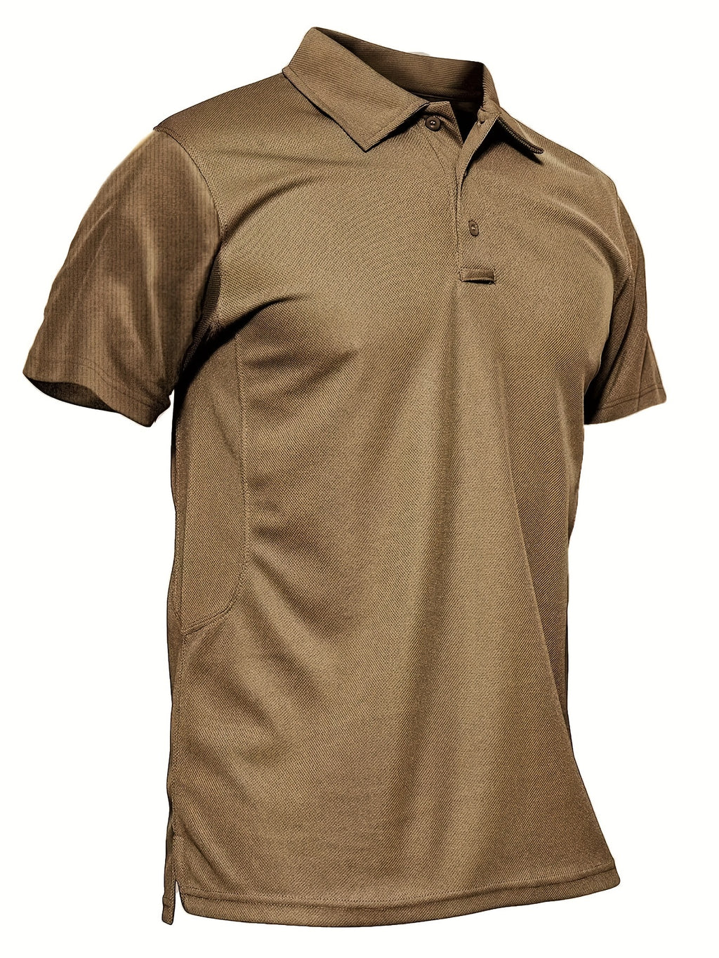 HOPATISEN Men's Short Sleeve Polo Shirt Summer Work Casual Short Sleeve Tops Outdoor Golf Sports Business Casual Polo Lightweight Breathable Moisture Transferring Sweat Wicking Classic Fit