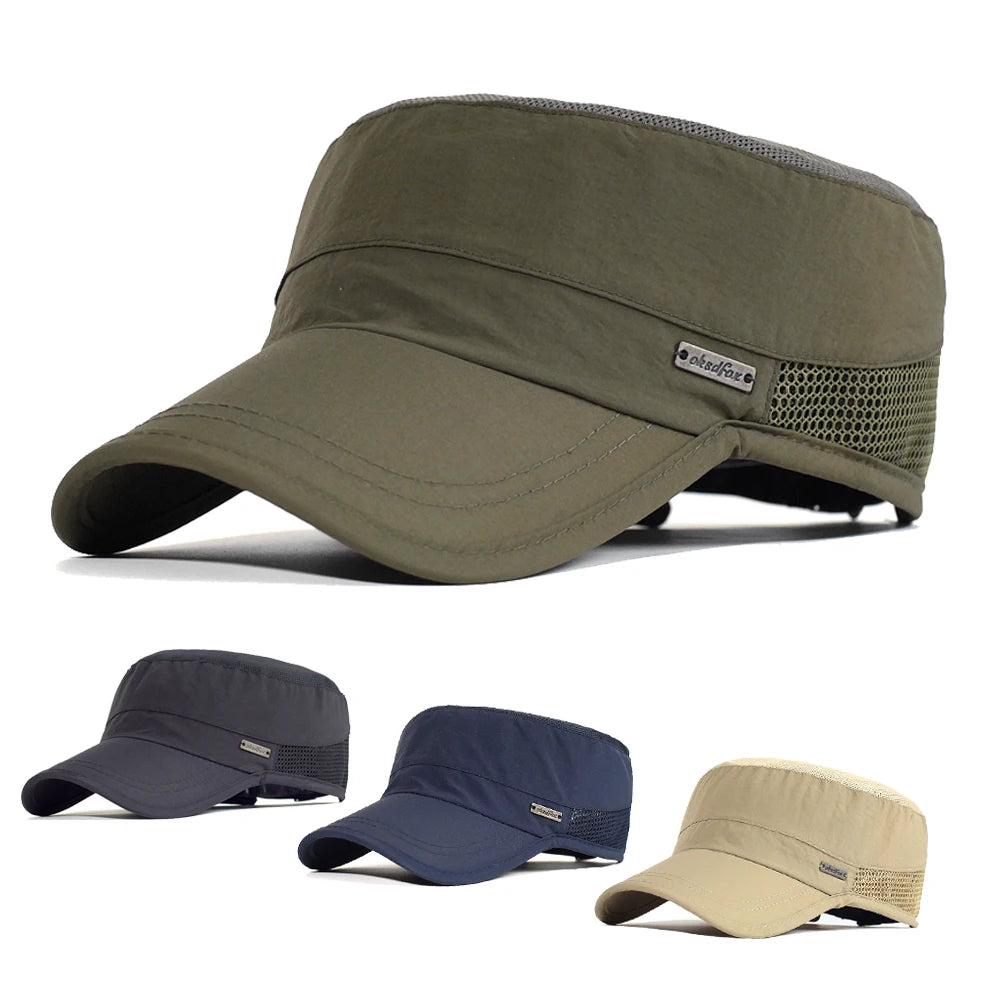 Tactical Mesh Operator Cap - Quick-Dry Military Flat Top