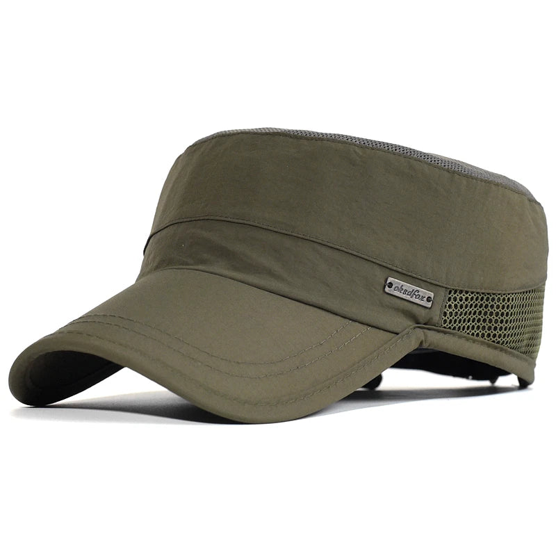 Tactical Mesh Operator Cap - Quick-Dry Military Flat Top