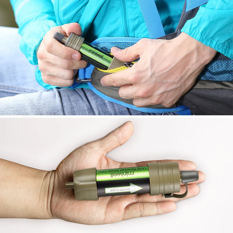 Miniwell L630 Survival Water Filter - Tactical Purification Straw