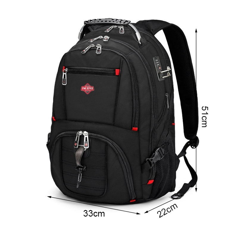 Laptop Backpack External USB Charge Computer Backpacks Anti-theft Waterproof Bags For Men Large Capacity Travel Backpacks