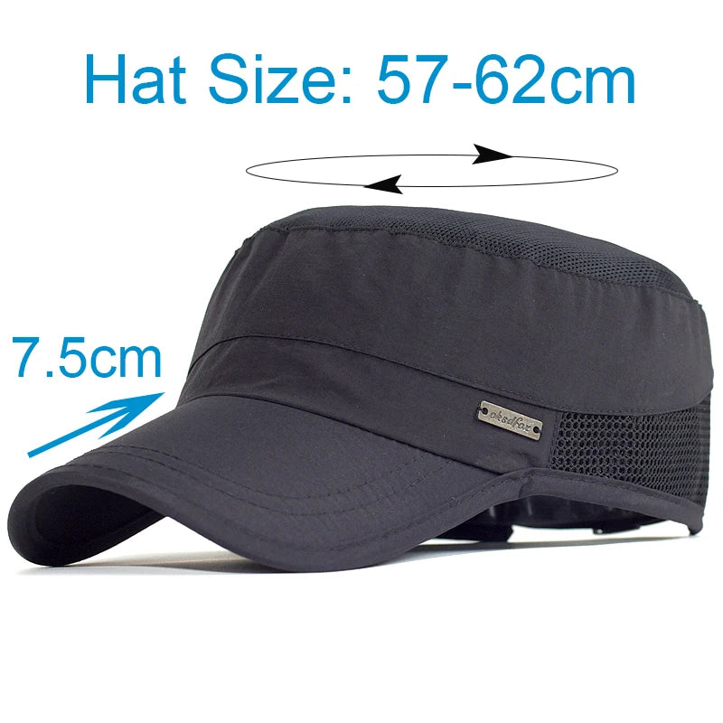 Tactical Mesh Operator Cap - Quick-Dry Military Flat Top