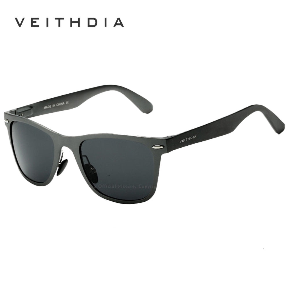 Gafas de sol polarizadas VEITHDIA - Montura de aluminio de primera calidad con protección UV400