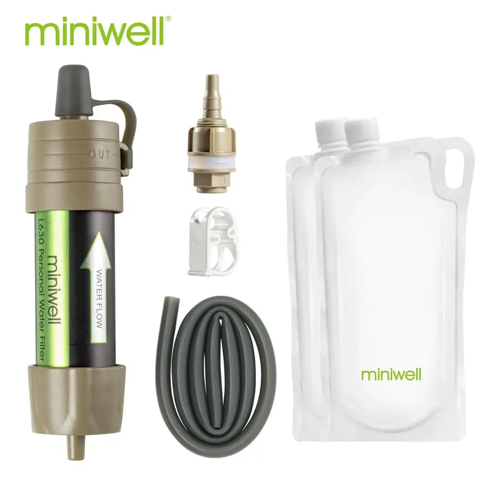 Miniwell L630 Survival Water Filter - Tactical Purification Straw