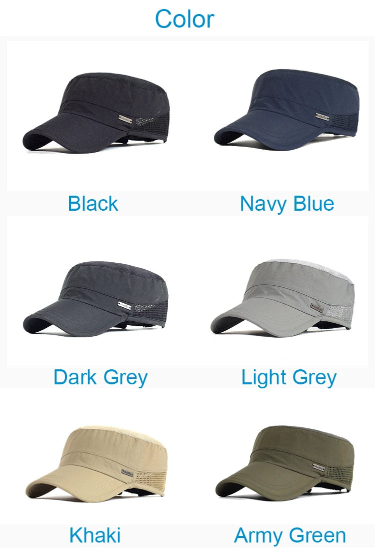 Tactical Mesh Operator Cap - Quick-Dry Military Flat Top