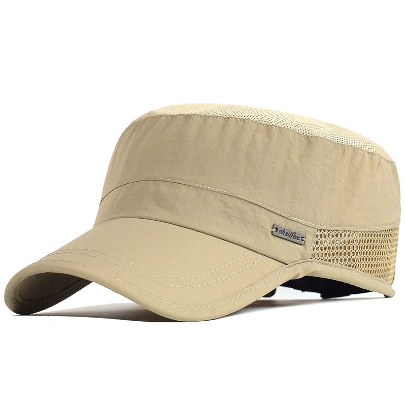 Tactical Mesh Operator Cap - Quick-Dry Military Flat Top