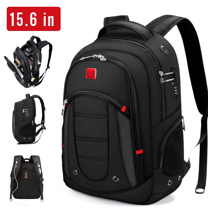 Anti-Theft premium Laptop Backpack with USB Charging - Waterproof Travel Bag