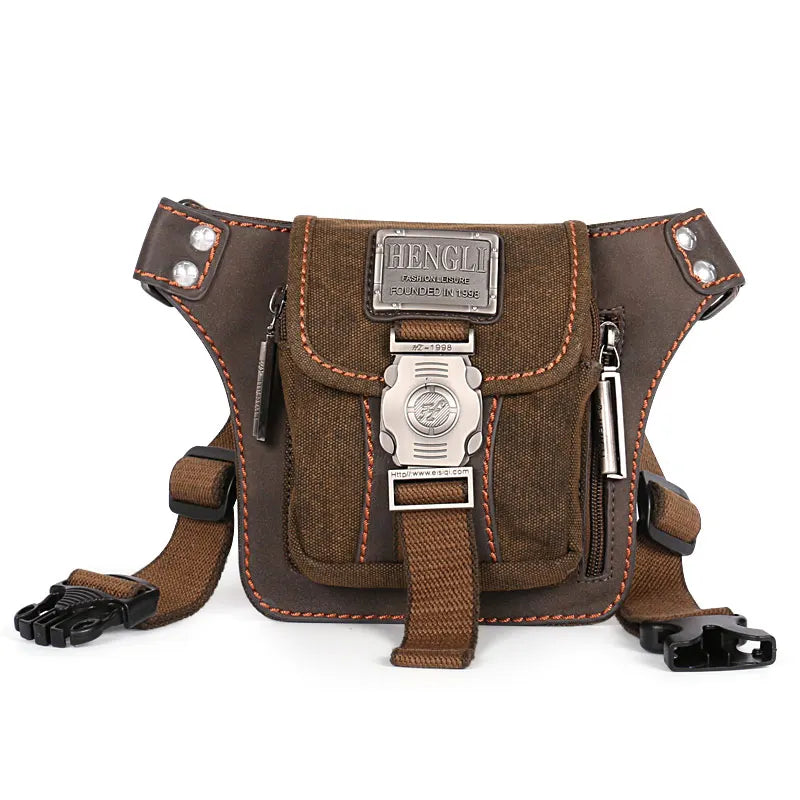Vintage Canvas Tactical Waist Pack - Hands-Free Adventure Bag