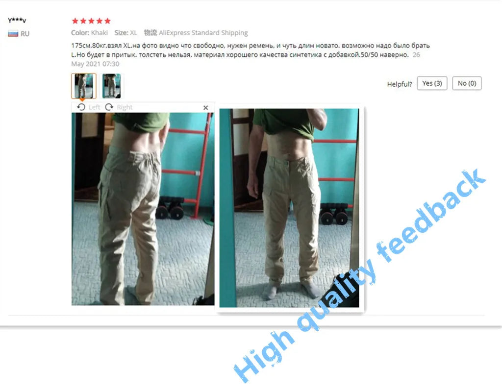 Tactical Waterproof Cargo Pants - Military Multi-Pocket Combat Trousers