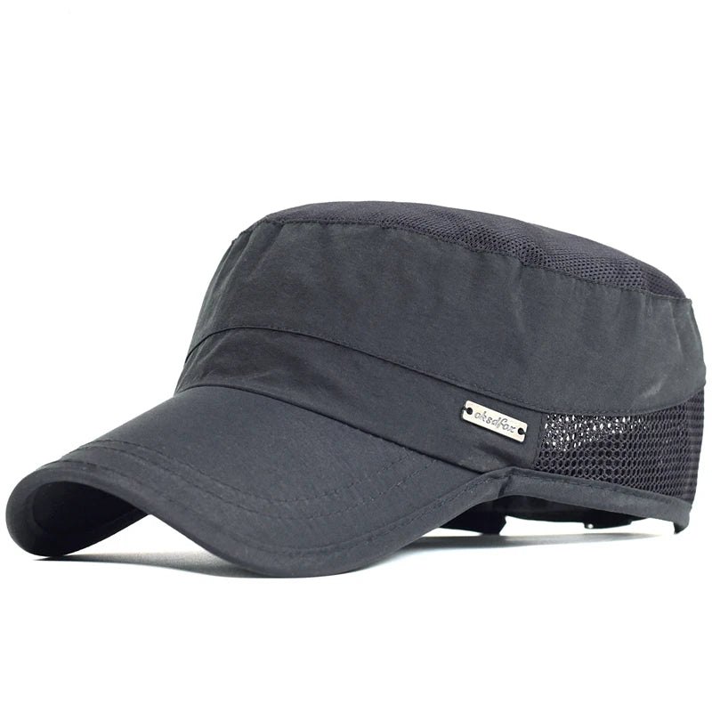 Tactical Mesh Operator Cap - Quick-Dry Military Flat Top