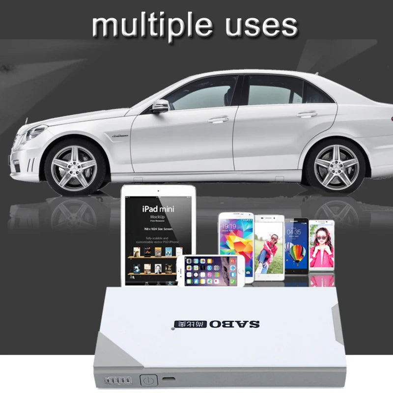 12V Car Jump Starter Car Starting Device Multifunction Power Booster Battery Charger Auto Buster Emergency Power Bank Battery