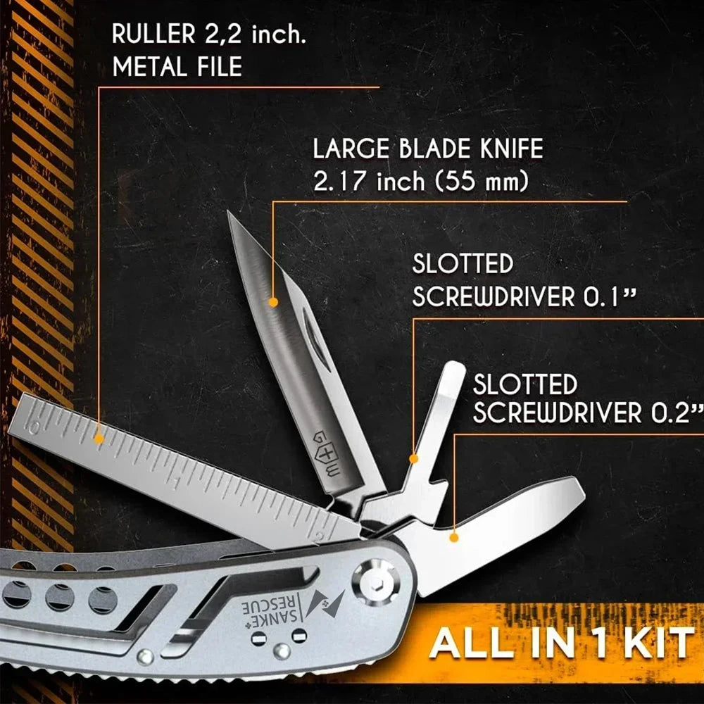 Multitool 24-in-1 Multitools Pliers with Professional Multi-tool for Survival Camping and Hunting Gifts for Men Dad Hus band
