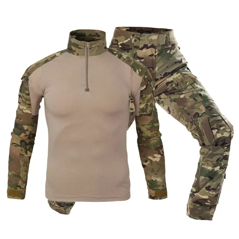 Tactical Uniform Milit Outdoor Camouflage Sets. available in Suit Combat Shirts Pants Men Training  Hunting Clothes Sets