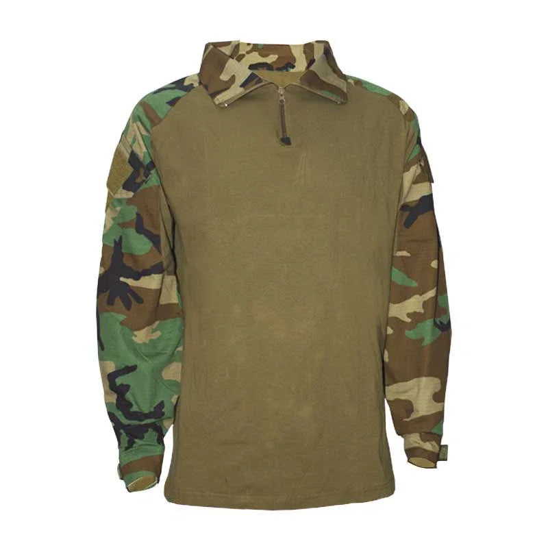 Tactical Combat Shirt - Military-Grade Camo Uniform Top
