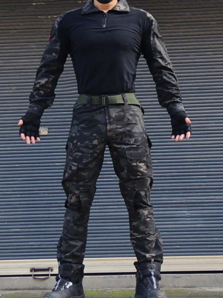 Tactical Uniform Milit Outdoor Camouflage Sets. available in Suit Combat Shirts Pants Men Training  Hunting Clothes Sets