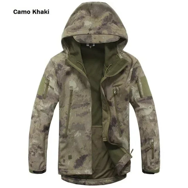Hiking Jackets Camouflage Hunting Tactical Jacket Autumn Winter Shark Skin Soft Shell Waterproof Jacket Windbreaker