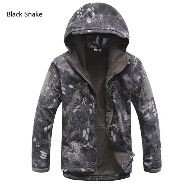 Hiking Jackets Camouflage Hunting Tactical Jacket Autumn Winter Shark Skin Soft Shell Waterproof Jacket Windbreaker