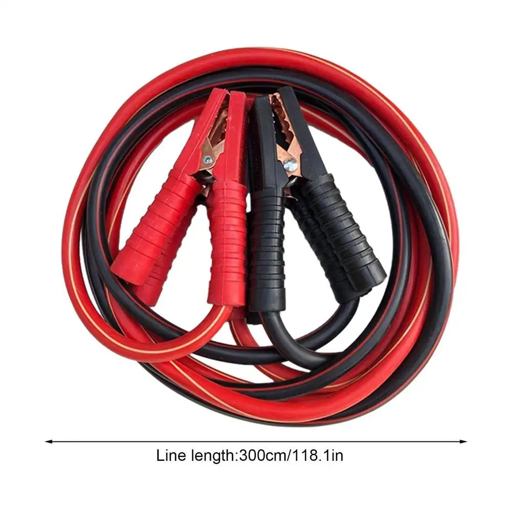 Jumper Cables 1500A 3 m/4M Heavy Duty Automotive Booster Cables Emergency Jump Starter Leads Double-ended With Clamps Clips