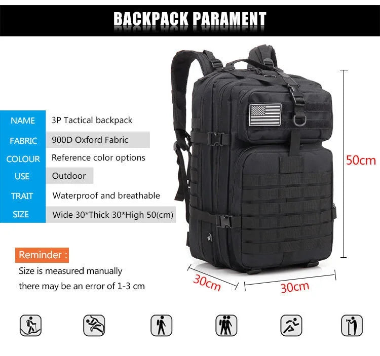 ReFire Gear Tactical Backpack - 30L/50L Military MOLLE Assault Pack