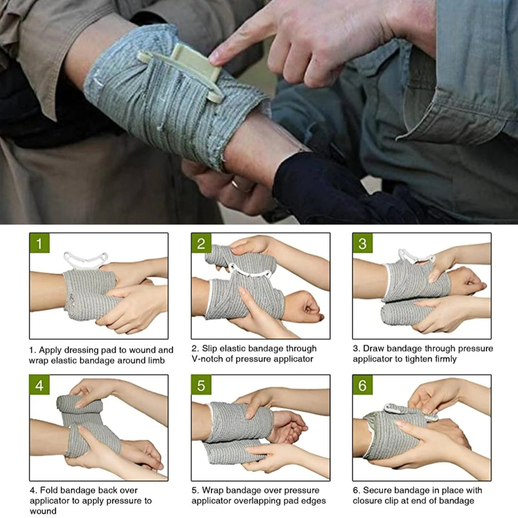 Emergency Trauma First Aid Kit – Tourniquet, Bandages & Outdoor Survival Gear