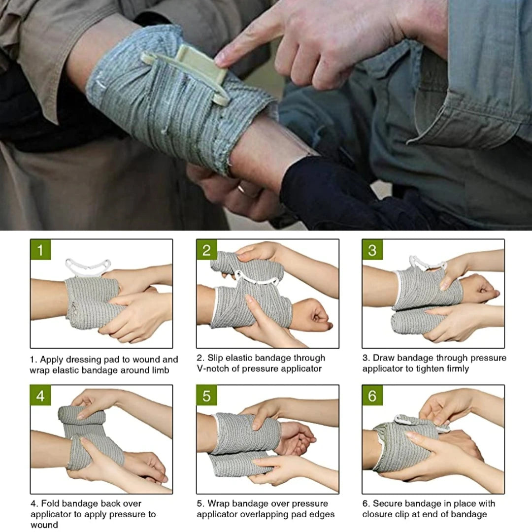 Emergency Trauma First Aid Kit – Tourniquet, Bandages & Outdoor Survival Gear